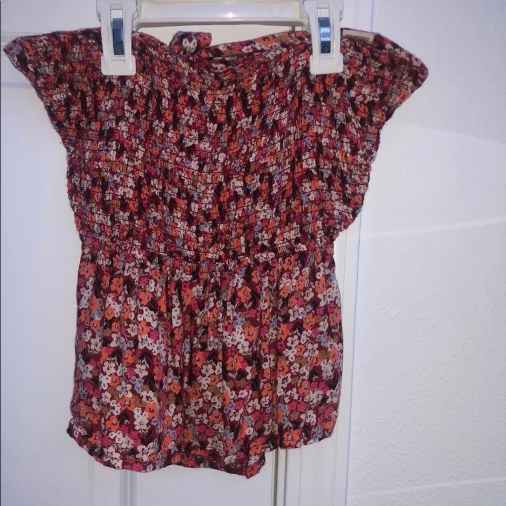 Strapless top with open back